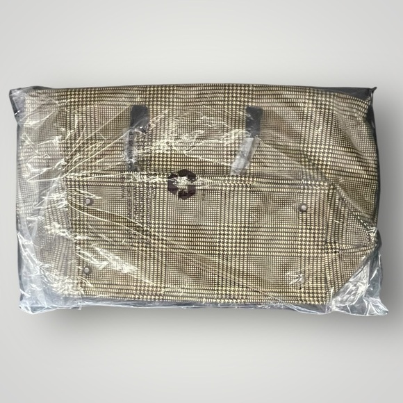 Lulu Dharma Yellow Plaid Fraiser Weekender Bag - Picture 4 of 6